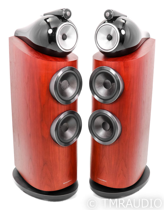 B&W 802 D3 Floorstanding Speakers; Satin Rosenut Pair