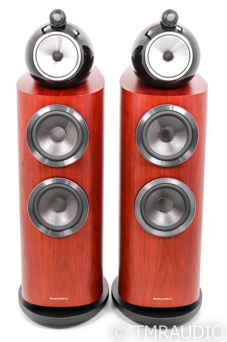B&W 802 D3 Floorstanding Speakers; Satin Rosenut Pair