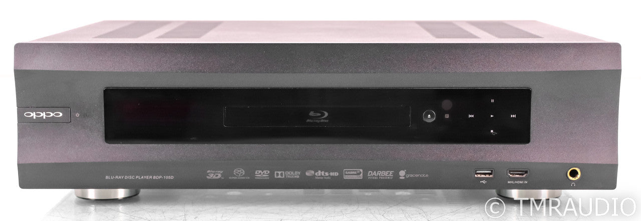 Oppo BDP-105D Universal Disc Player; Blu-Ray / DVD / CD / SACD; Remote; Black