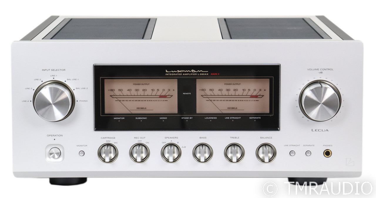 Luxman L-590AXII Stereo Integrated Amplifier; Silver; Remote
