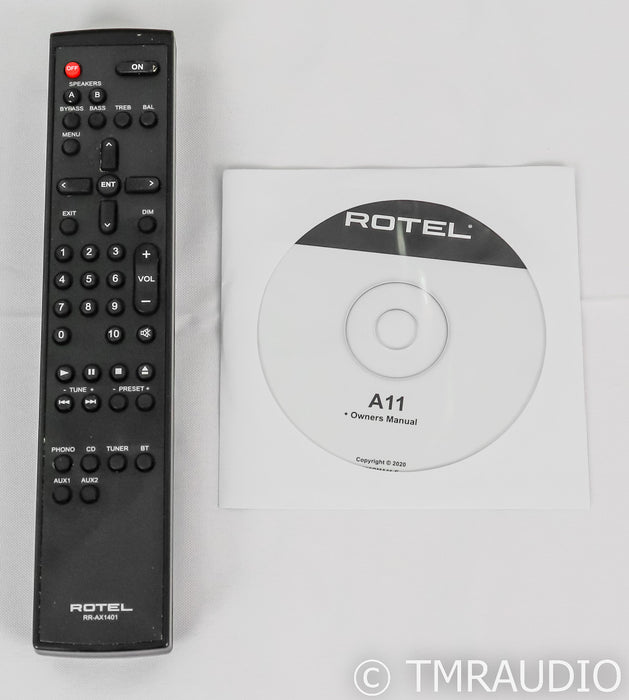 Rotel A11 Tribute Stereo Integrated Amplifier; Remote; MM Phono; Bluetooth