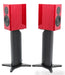 Dynaudio Special Forty Bookshelf Speakers; Red Birch High Gloss Pair w/ Stands
