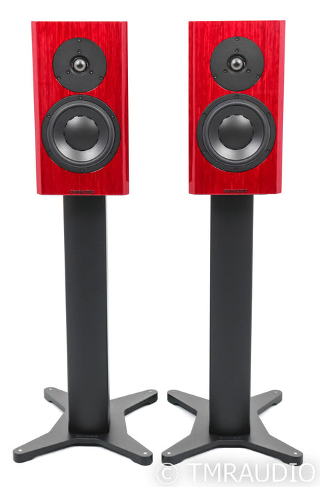 Dynaudio Special Forty Bookshelf Speakers; Red Birch High Gloss Pair w/ Stands