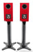 Dynaudio Special Forty Bookshelf Speakers; Red Birch High Gloss Pair w/ Stands