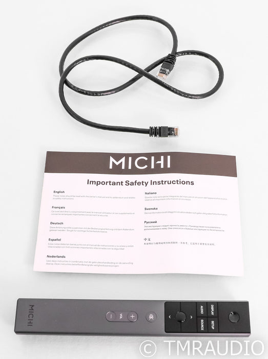 Michi S5 Stereo Power Amplifier; Remote (Open Box)