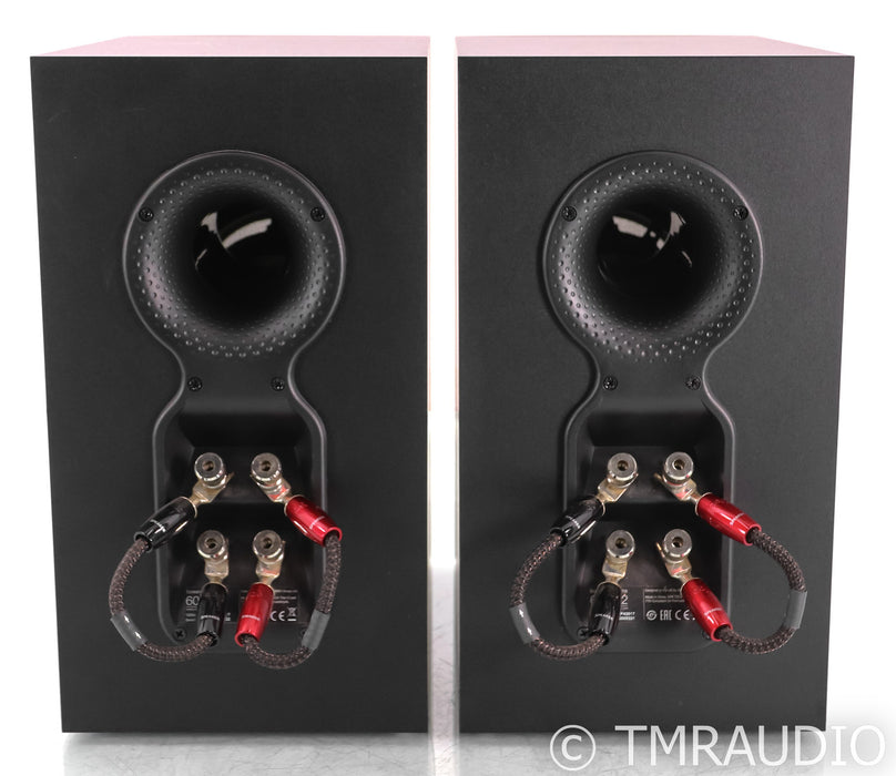 B&W 606 S2 Anniversary Edition Bookshelf Speakers; Black Pair; AQ Saturn Jumpers