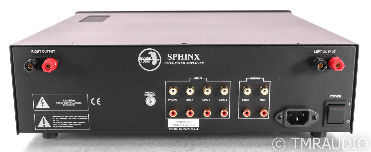 Rpogue Audio Sphinx V3 Stereo Tube Hybrid Integrated Amplifier; Black; Remote