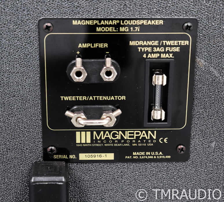 Magnepan MG1.7i Planar Magnetic Floorstanding Speakers; Silver Pair (Open Box)