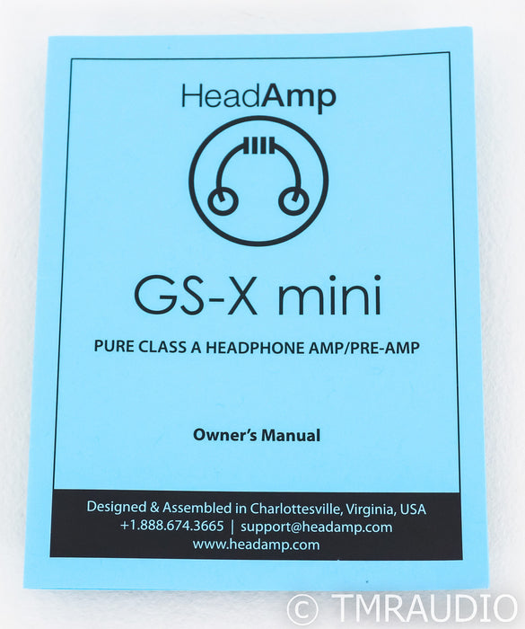 HeadAmp GS-X Mini Headphone Amplifier; GSX; Black