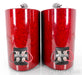 B&W Signature 805 Bookshelf Speakers; Red B/Eye Pair
