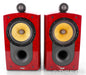 B&W Signature 805 Bookshelf Speakers; Red B/Eye Pair