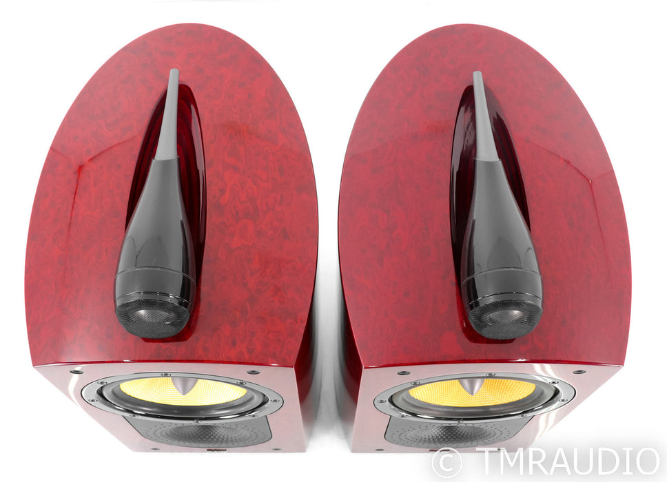 B&W Signature 805 Bookshelf Speakers; Red B/Eye Pair