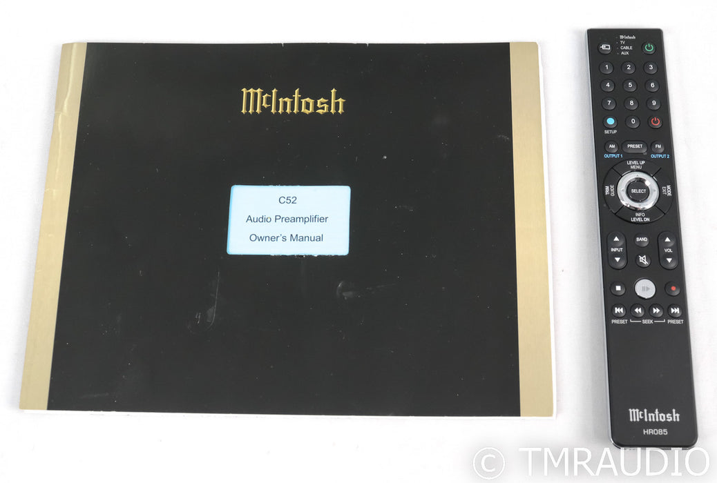 McIntosh C52 Stereo Preamplifier / DAC; C-52; D/A Converter; USB; Remote