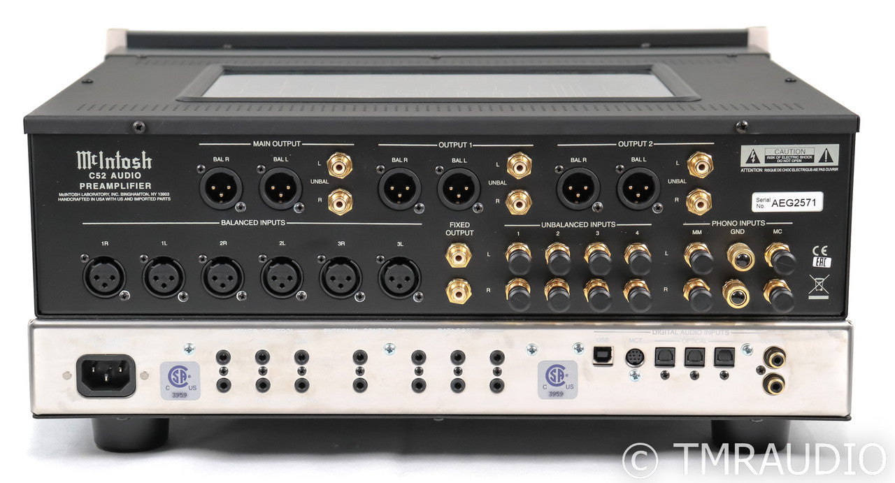 McIntosh C52 Stereo Preamplifier / DAC; C-52; D/A Converter; USB; Remote