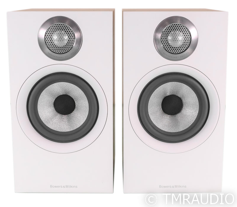 Bowers & Wilkins 607 S2 Anniversary Edition Bookshelf Speakers; S-2; White & Oak Pair