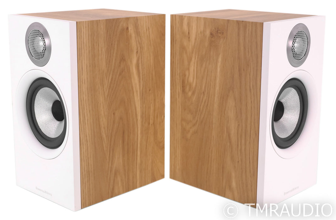 Bowers & Wilkins 607 S2 Anniversary Edition Bookshelf Speakers; S-2; White & Oak Pair