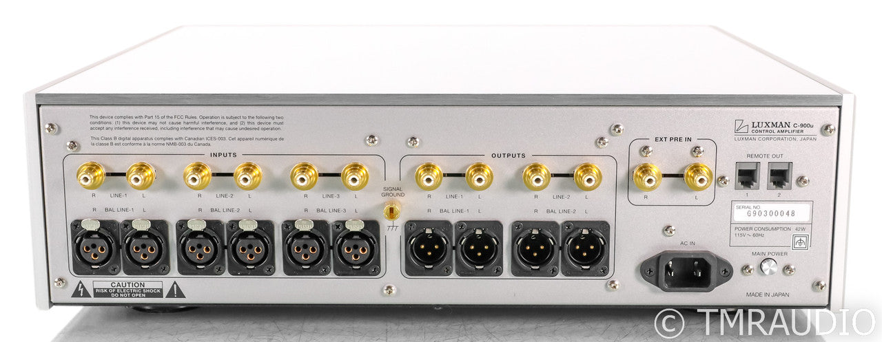 Luxman C-900u Stereo Preamplifier; C900u; Silver; Remote