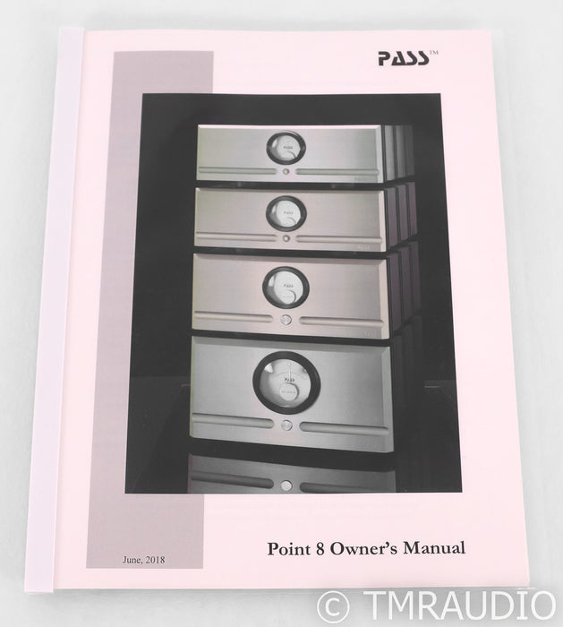 Pass Labs X260.8 Mono Power Amplifiers; Silver Pair