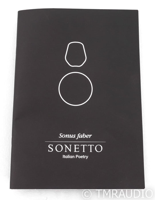 Sonus Faber Sonetto II Bookshelf Speakers; Black Pair