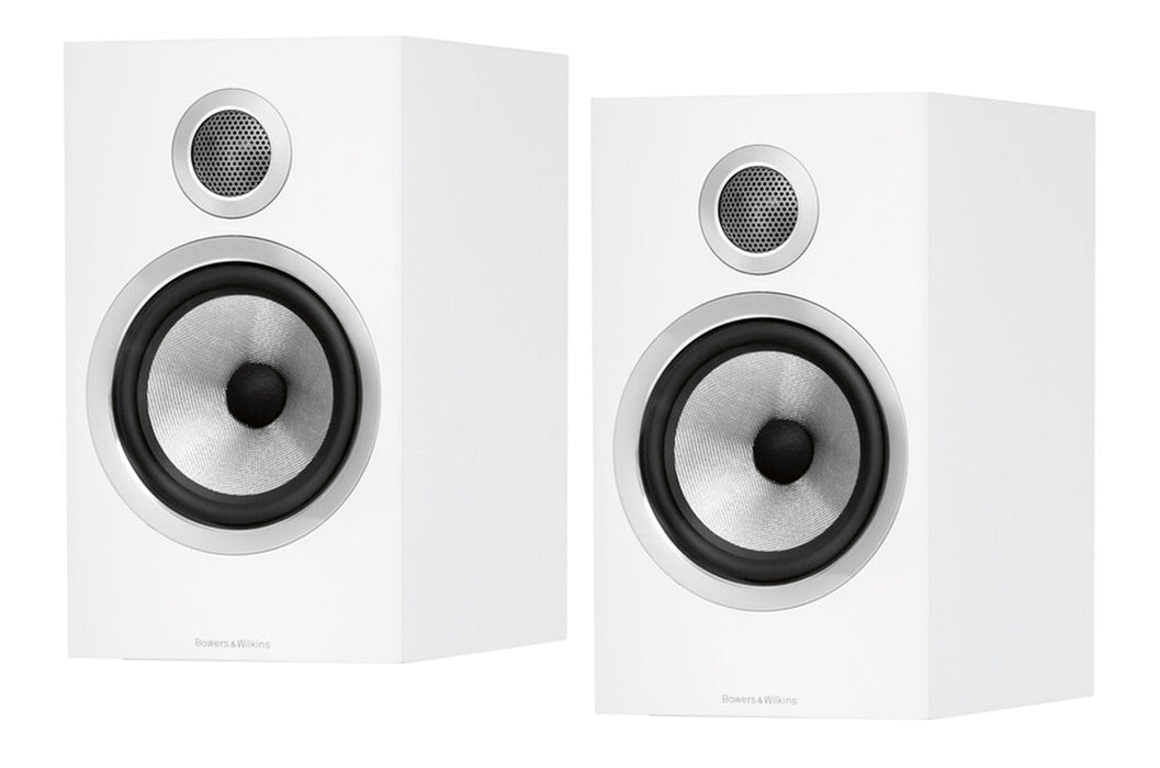 B&W 706 S2 Bookshelf Speakers; S-2; Satin White Pair (Unused)