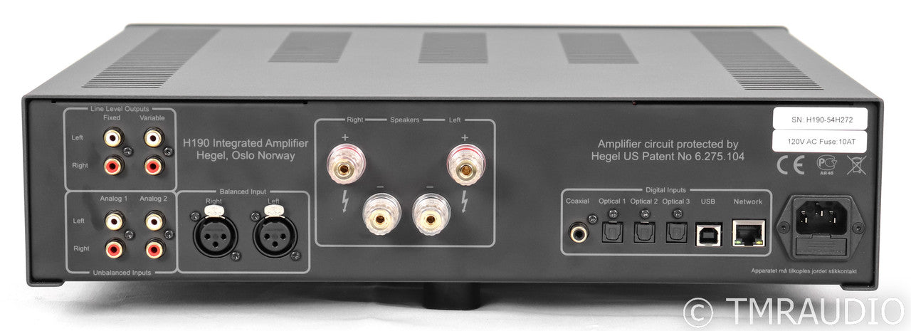 Hegel H190 Stereo Integrated Amplifier / DAC; H-190; D/A Converter; Remote