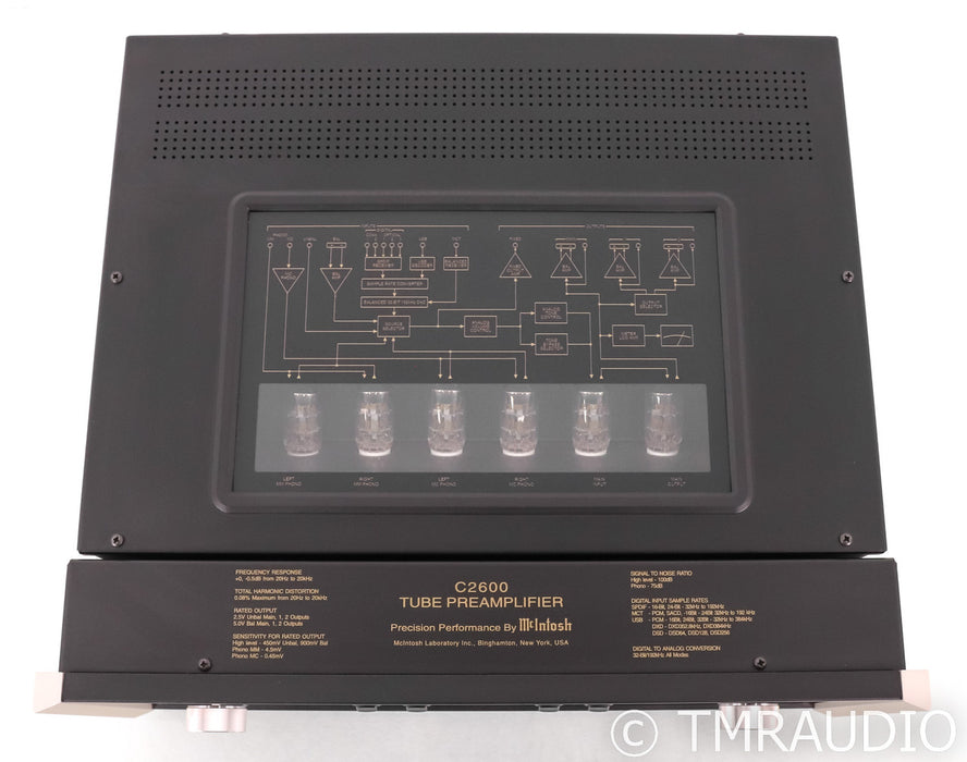 McIntosh C2600 Stereo Tube Preamplifier / DAC; C-2600; MM / MC Phono; Remote