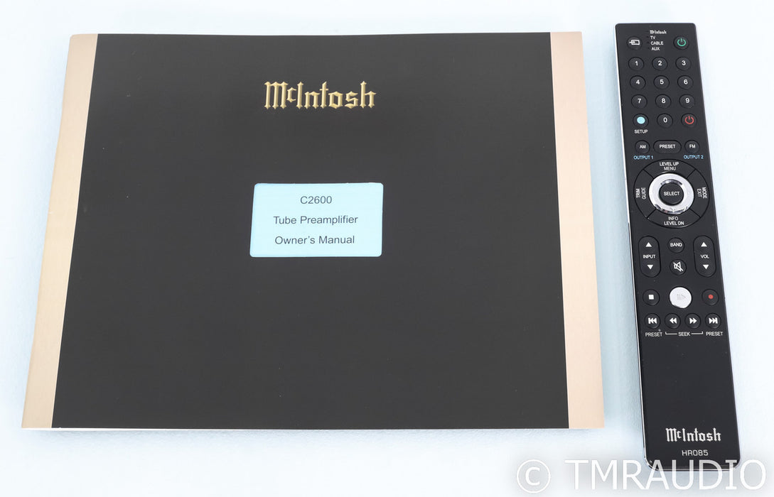 McIntosh C2600 Stereo Tube Preamplifier / DAC; C-2600; MM / MC Phono; Remote