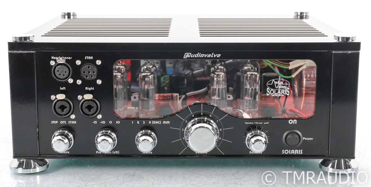 AudioValve Solaris Stereo Tube Integrated Amplifier; MM Phono; Remote