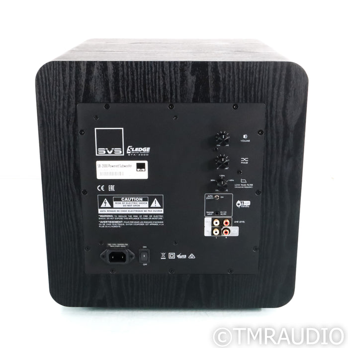 SVS SB-2000 12" Powered Subwoofer; Black Ash; SB2000