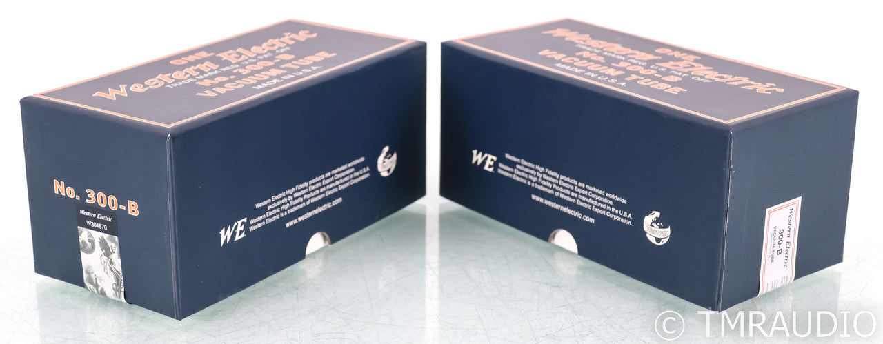 Western Electric 300B Vacuum Tubes; 300-B; Matched Pair (New)