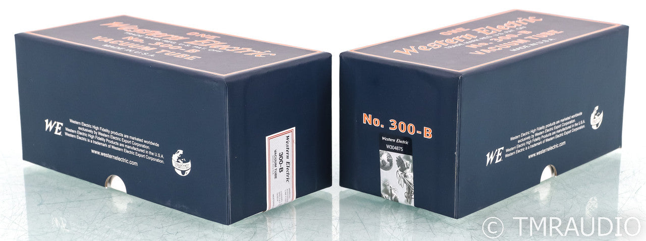 Western Electric 300B Vacuum Tubes; 300-B; Matched Pair (New)