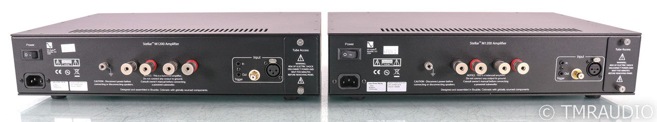 PS Audio Stellar M1200 Mono Tube Hybrid Power Amplifier; Black Pair