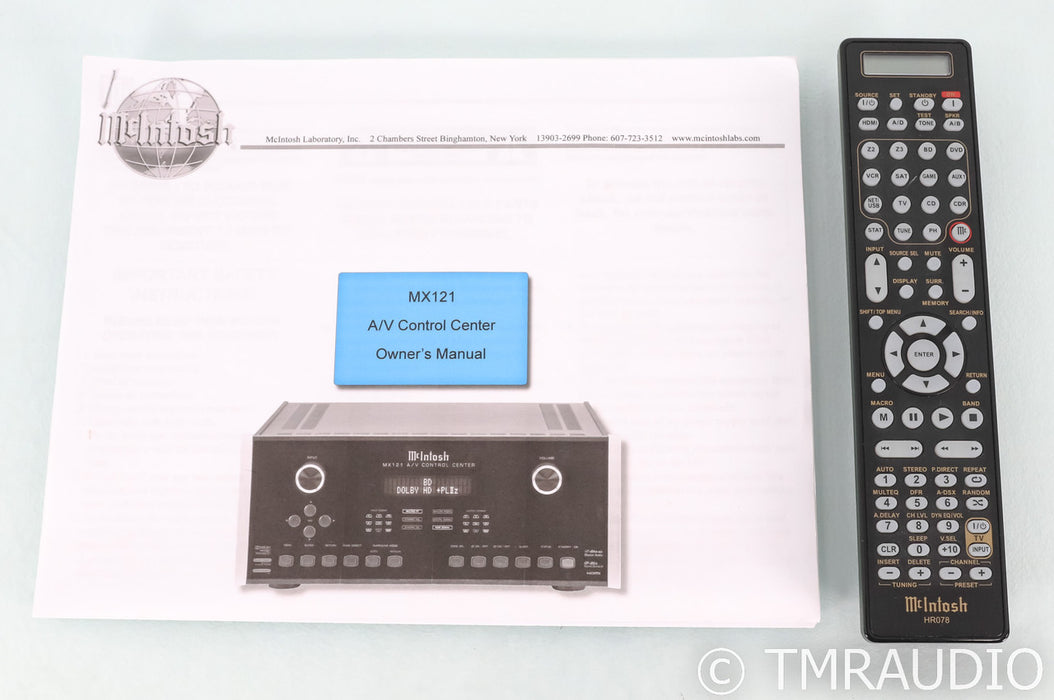 McIntosh MX121 7.1 Channel Home Theater Processor; MX-121; Remote