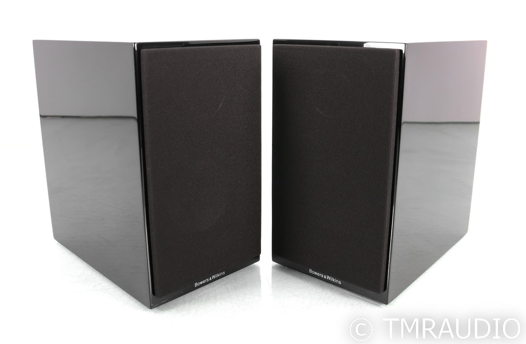 B&W 707 S2 Bookshelf Speakers; S-2; Gloss Black Pair (Open Box)