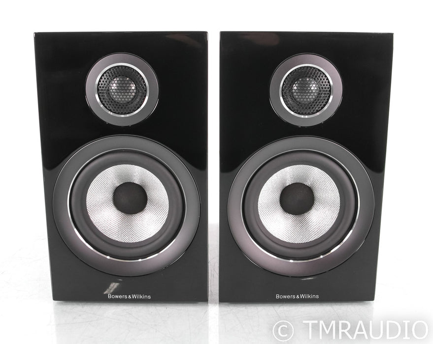 B&W 707 S2 Bookshelf Speakers; S-2; Gloss Black Pair (Open Box)