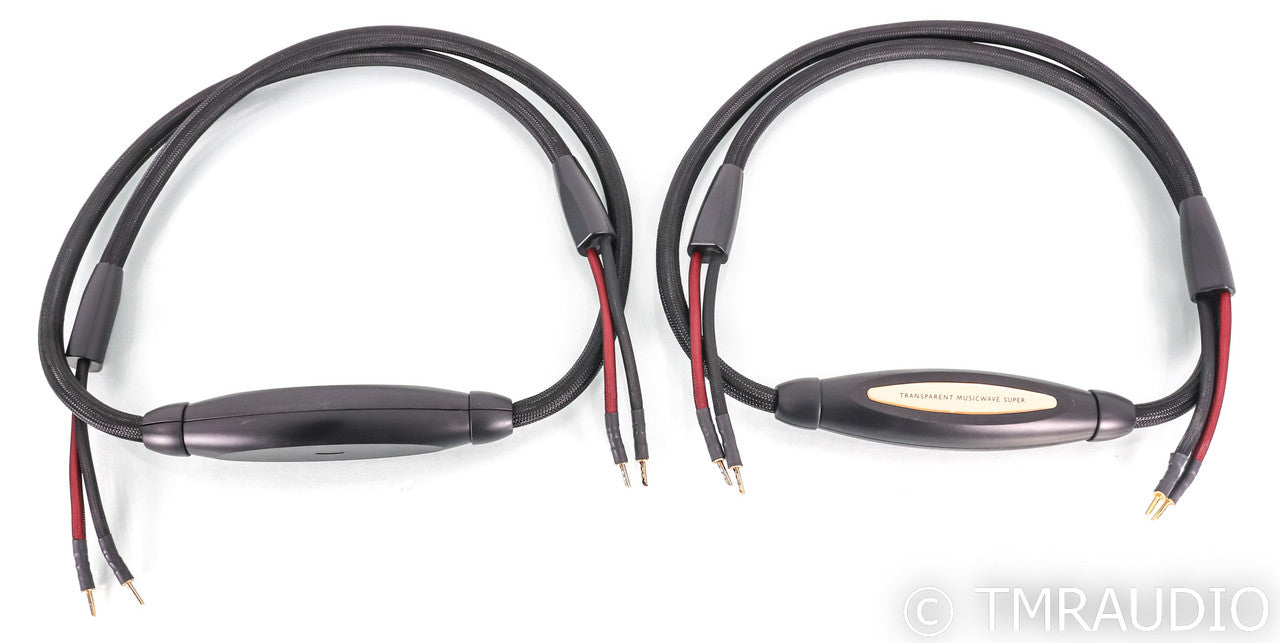 Transparent MusicWave Super Speaker Cables; 8ft Pair