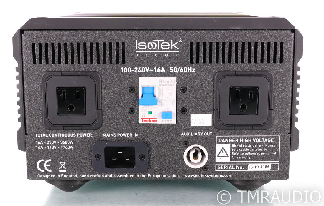 IsoTek Evo3 Titan AC Power Line Conditioner; Black; 20A