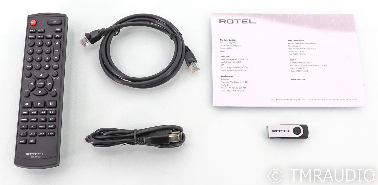 Rotel RA-1592MkII Stereo Integrated Amplifier; Black; Remote