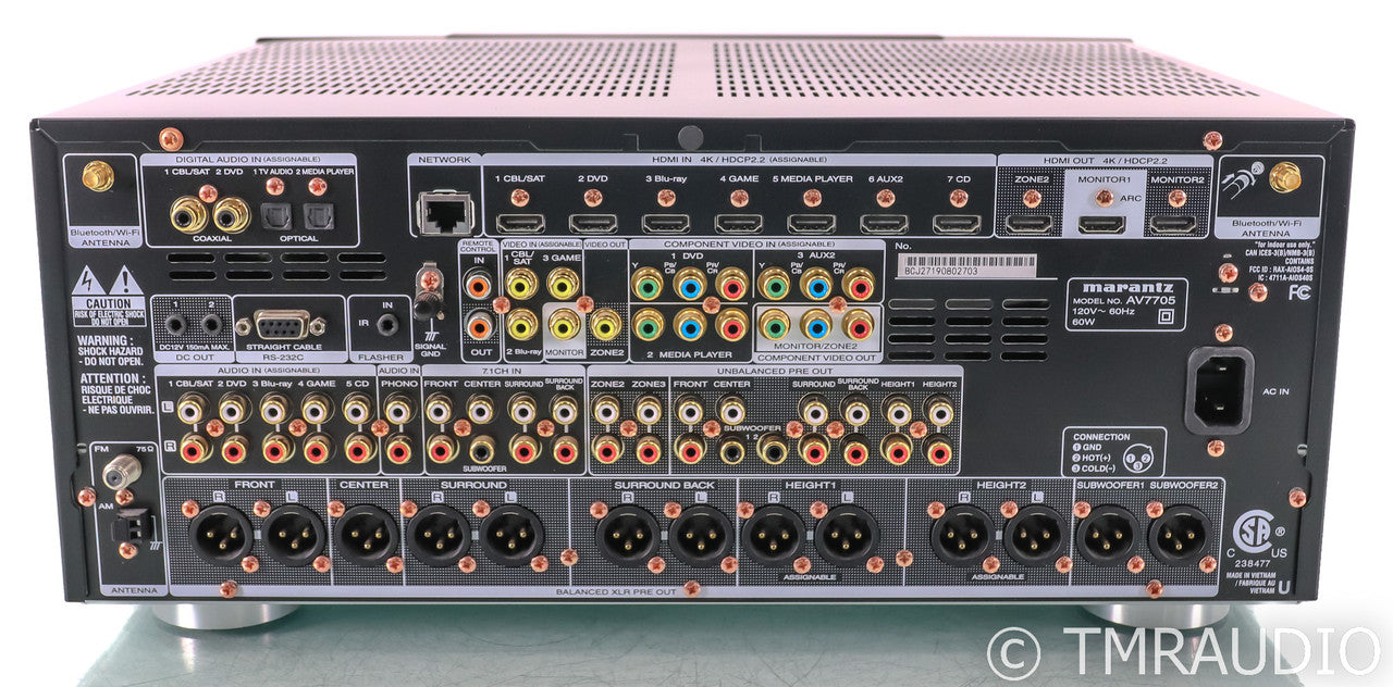 Marantz AV7705 11.2 Channel Home Theater Receiver; AV-7705; Remote; Bluetooth