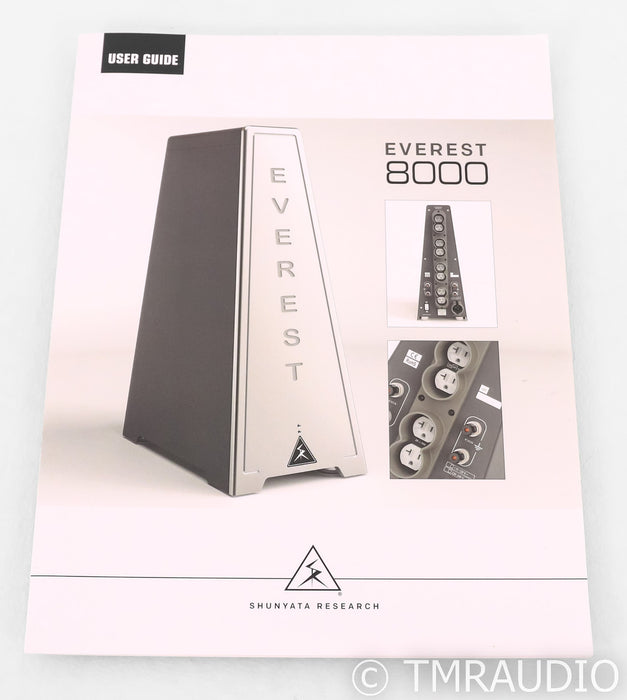 Shunyata Research Everest 8000/T AC Power Line Conditioner; Silver; 30A