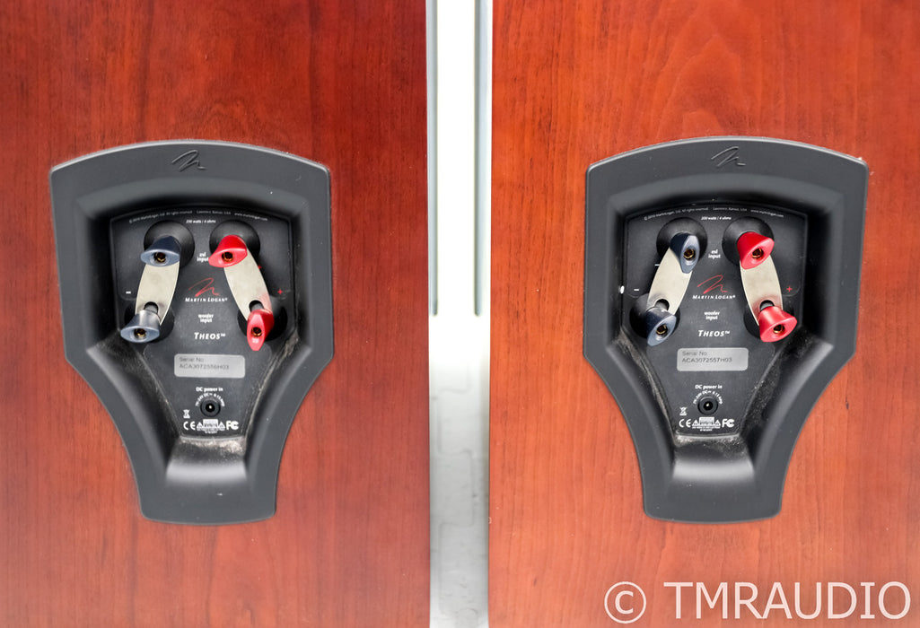 Martin Logan Theos Electrostatic Hybrid Floorstanding Speakers; Cherry Pair