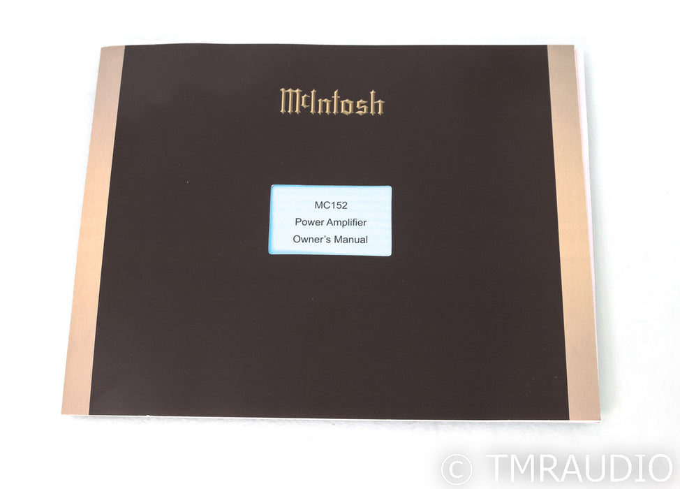 McIntosh MC152 Stereo Power Amplifier; MC-152