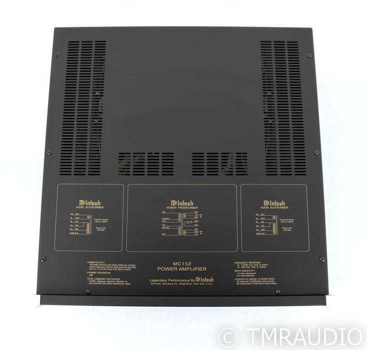 McIntosh MC152 Stereo Power Amplifier; MC-152
