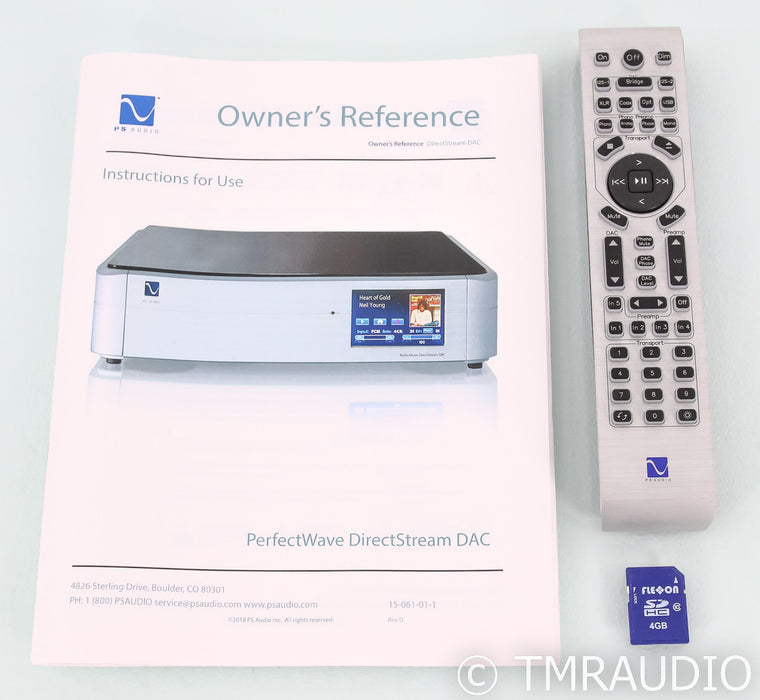 PS Audio PerfectWave DirectStream DAC; DSD; Bridge II; Remote
