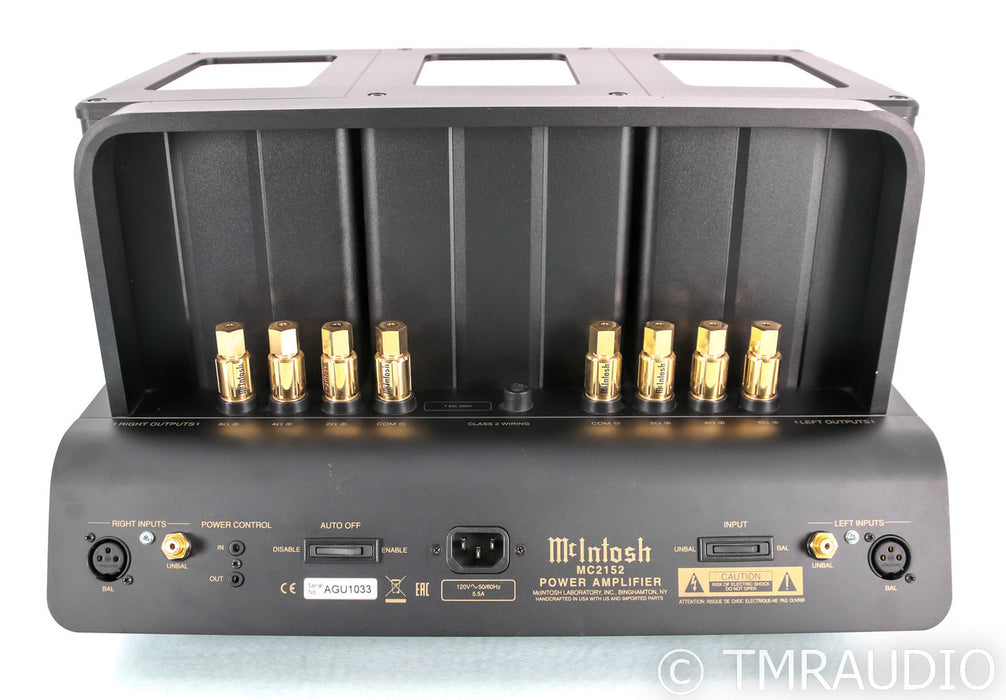 McIntosh MC2152 Stereo Tube Power Amplifier; MC-2152; 70th Anniversary
