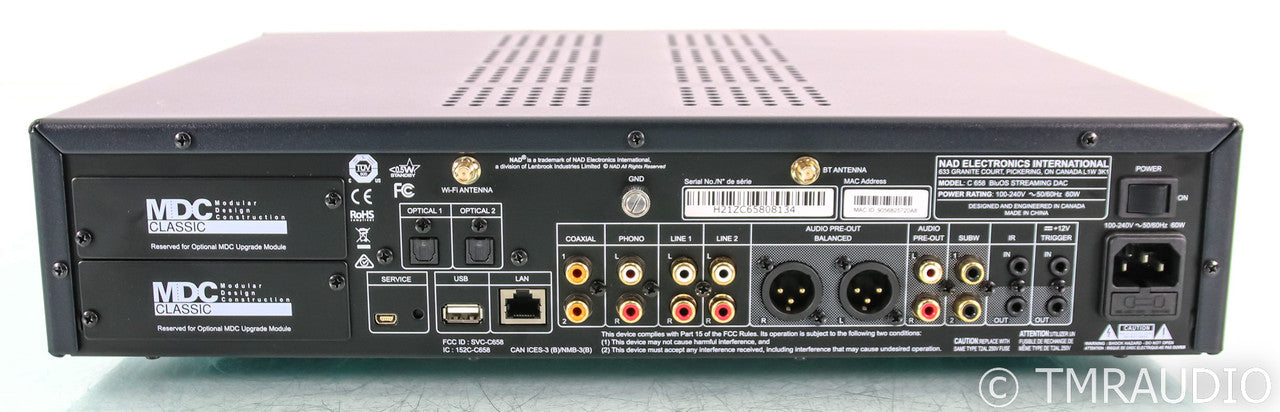 NAD C 658 Wireless Streaming DAC; D/A Converter; C658; BluOS; Remote