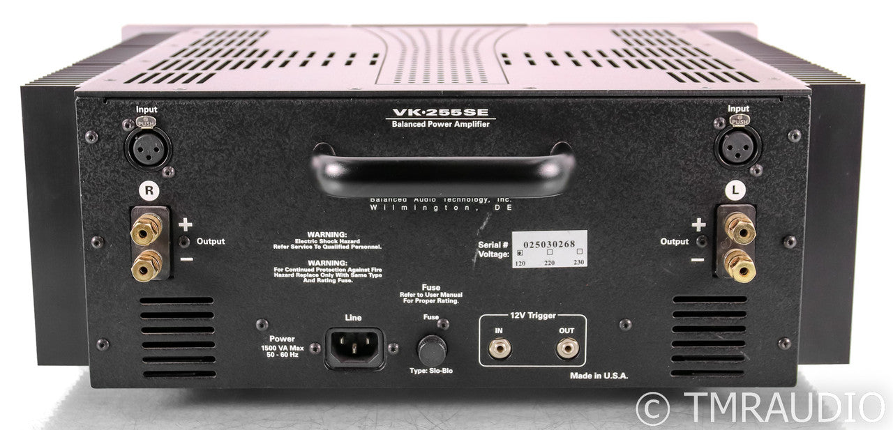 BAT VK-255SE Balanced Stereo Power Amplifier; VK255SE