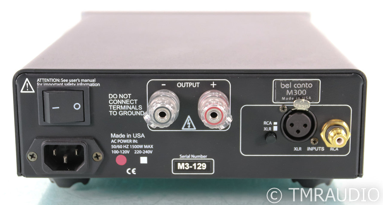 Bel Canto e.One M300 Mono Power Amplifier; Silver (Single Amplifier)