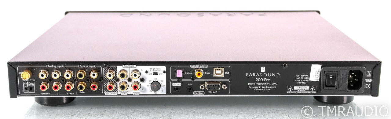 Parasound NewClassic 200 Pre Stereo Preamplifier / DAC; D/A Converter; Remote