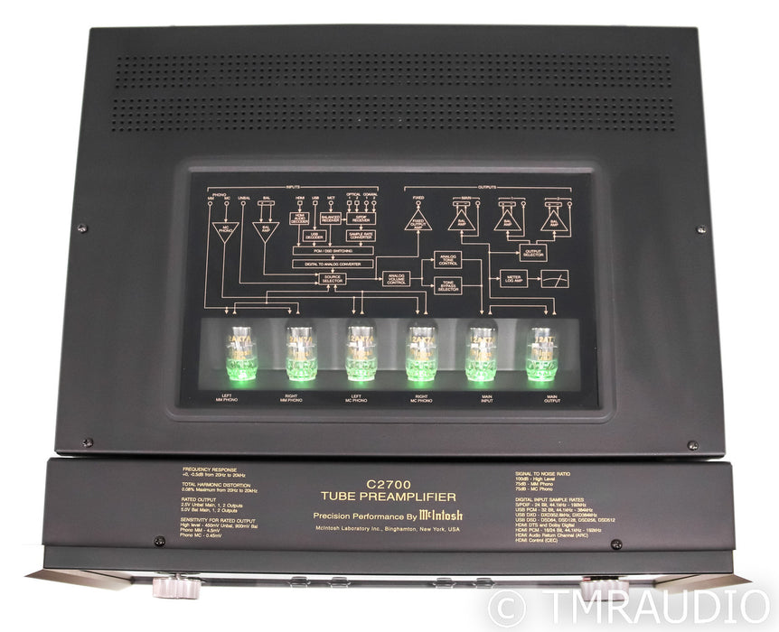 McIntosh C2700 Stereo Tube Preamplifier; Remote; DAC; MM / MC Phono; C-2700